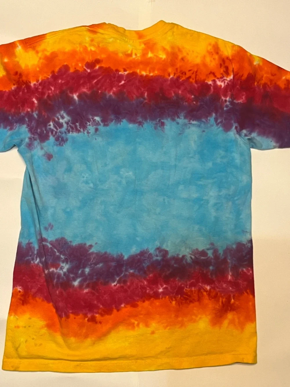 Tie-Dye Hendrix Graphic Tee - Bold Multicolor Psychedelic Print - Picture 6 of 6